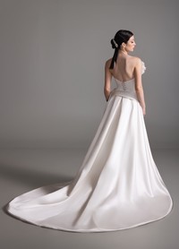 BETHANY gown close-up of sophisticated couture construction