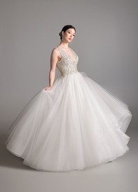 BRIAR gown close-up of jeweled bodice construction
