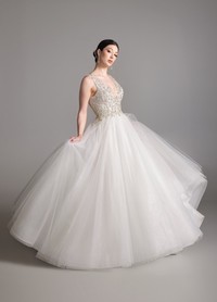 BRIAR gown close-up of jeweled bodice construction