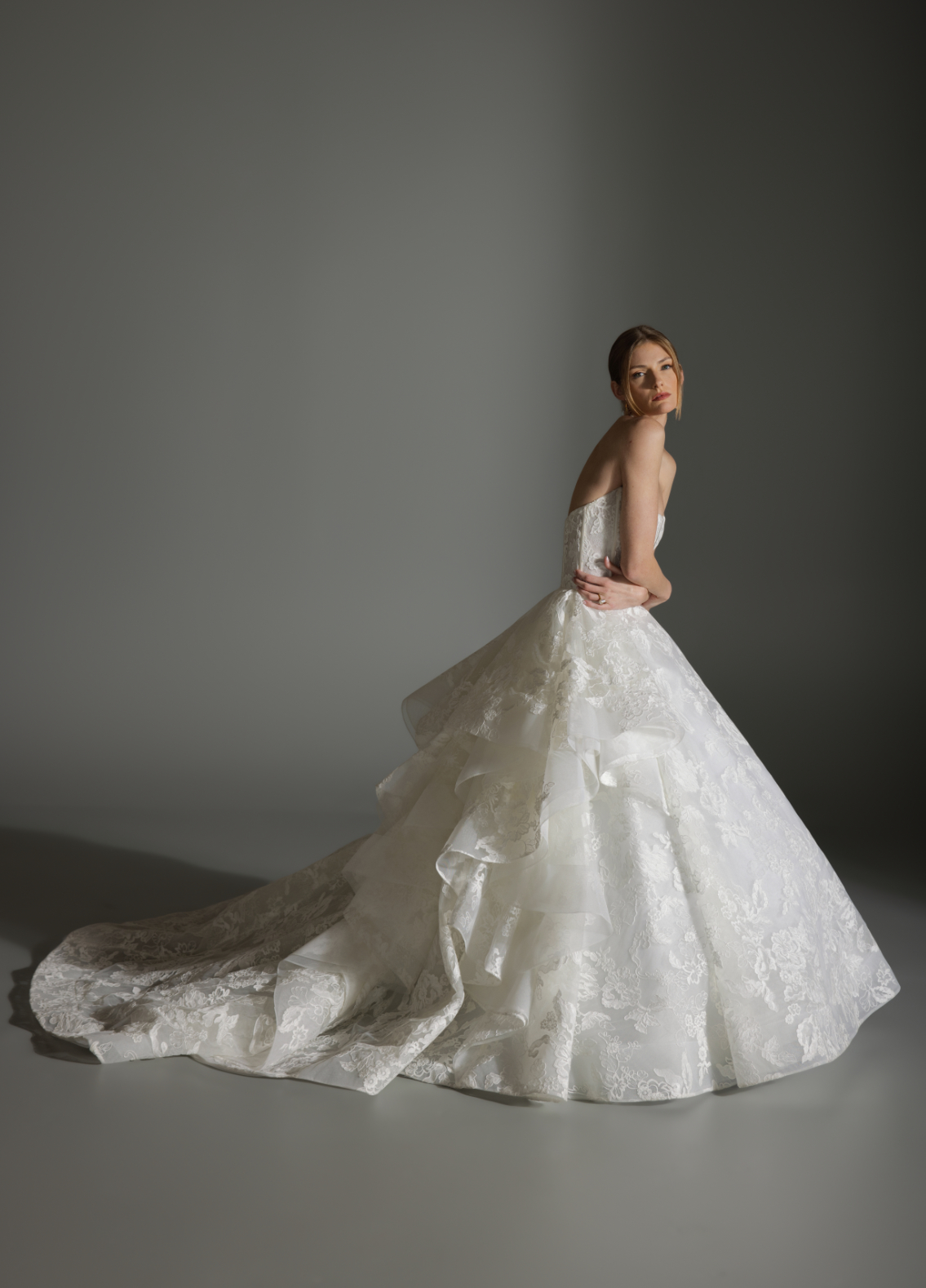 ANABEL couture dress showcasing classic elegance with modern refined edge