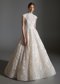 ASHLEY gown showcasing delicate refined romantic focal point with couture detail