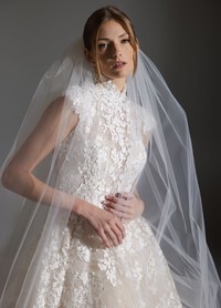 ASHLEY gown showcasing delicate refined romantic focal point with couture detail