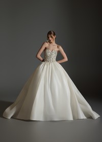 ASPEN gown highlighting timeless silhouette with thoughtful modern couture touches